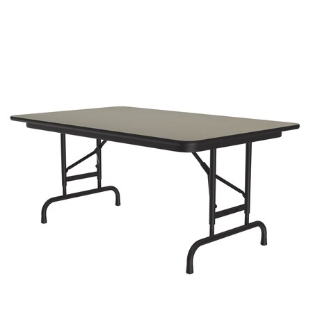 Correll CFA Adjustable HPL Folding Tables 30x48 Savannah Sand CFA3048PX-54